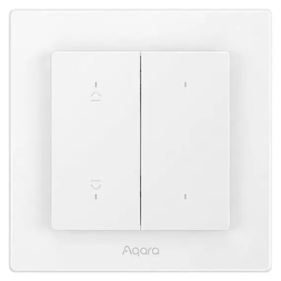 Smart Switch Aqara Shutter Switch H2 EU (DS-K02D/DS-K02E), for Shutters, Thread/Zigbee, Matter, White