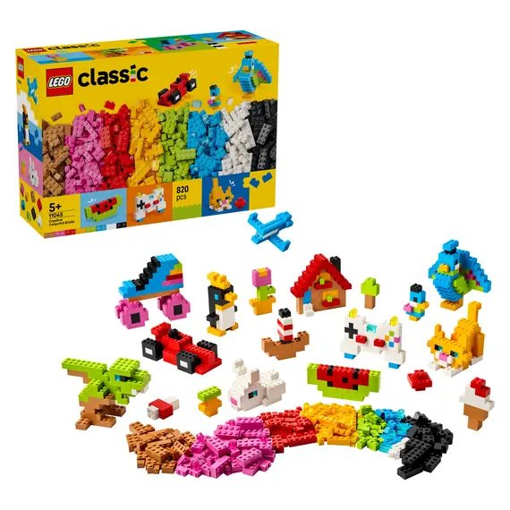 LEGO Classic 11045 Creative Colorful Bricks, 820 Pieces, 5+