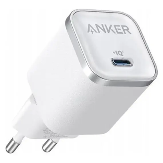 Charger Anker Nano Charger 45W A2692L21, USB-C, GaN, PPS, White