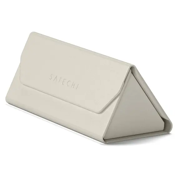 Smart Glasses Case Satechi Vegan-Leather FindAll Glasses Case ST-LFAGCW, Apple Find My, Wireless Charging, Sand