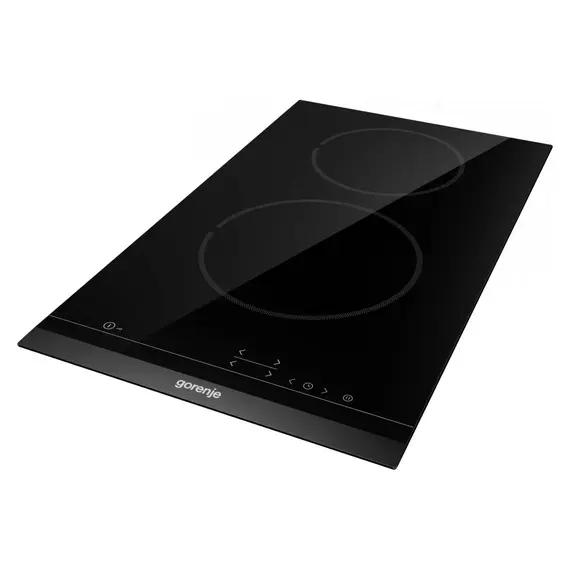 Hob Gorenje ECT321BCSC, Electric, 2 Zones, 30 cm, Glass-Ceramic, Touch Control, Black