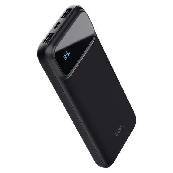 Power Bank Trust Avala 10000mAh PD Powerbank 25882, 20W PD, QC 3.0, LED Display, Black