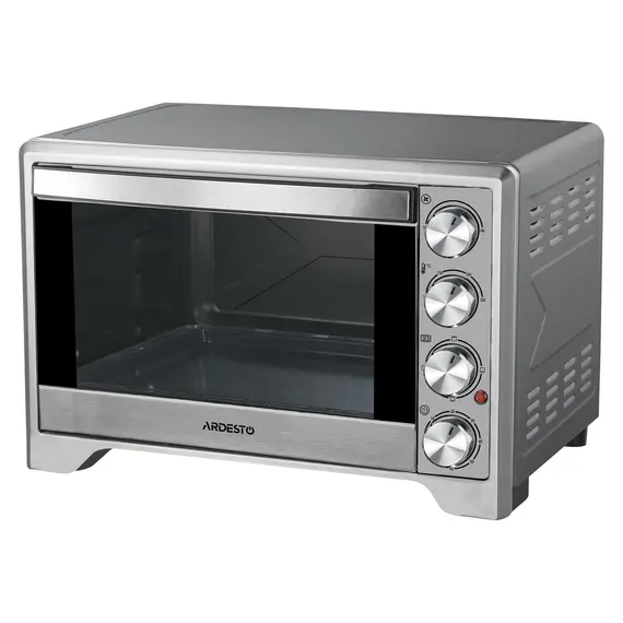 Electric Oven ARDESTO MO-T60PSS, 60 L, 2200W, Mechanical, Convection, Double Glass, Grey