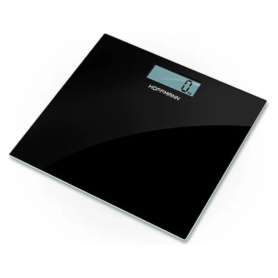 Bathroom Scale Hoffmann BS180B, Glass, 180 kg, Black