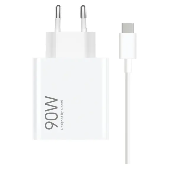 Mobile Charger Xiaomi 90W HyperCharge Combo (Type-A) MDY-15-EK, 90W, USB-A + USB-C Cable, White