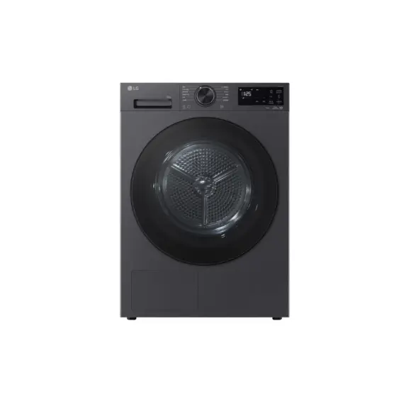 LG RH10X56VENP.AEBQME3 Dryer 10 KG 85x60x69 Inverter Heat Pump Reversible Door Matt Black