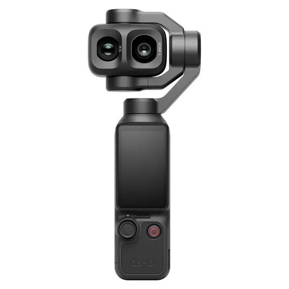 Action Camera DJI Osmo Pocket 4P Vlog Combo, 1" CMOS + 60mm Med-Tele, 4K/240fps, 3-axis Gimbal, DJI Mic Mini 2, Classic Black