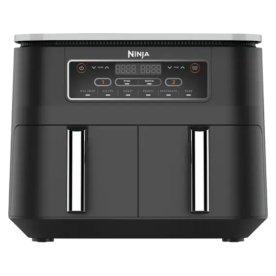 Air Fryer Ninja AF300EU Foodi Dual Zone, 2400W, 7.6 L (2 × 3.8 L), 6 Functions, Black