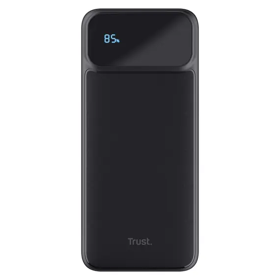 Power Bank Trust Avala 20000mAh PD Powerbank 25883, 20W, USB-C, 2x USB-A, LED Display, Black