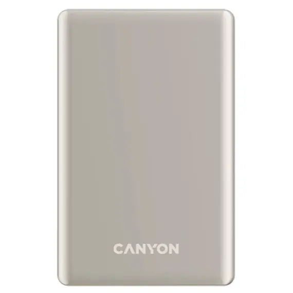 Portable charger CANYON power bank OnPower 505 slim Magnetic 5000 Beige (CNS-CPB505BE)