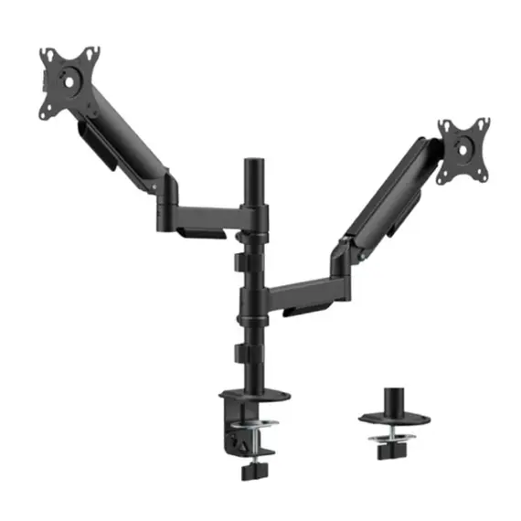 Monitor mount Gembird MA-DA2P-02 Adjustable desk 2-display Mounting Arm 17"-32" Black