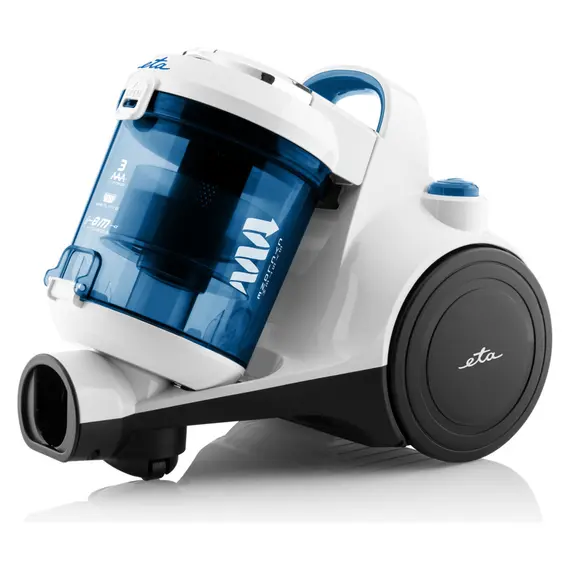 Vacuum Cleaner ETA Ambito 051690000, 700W, 1.5 L, HEPA H12, Bagless, White/Turquoise