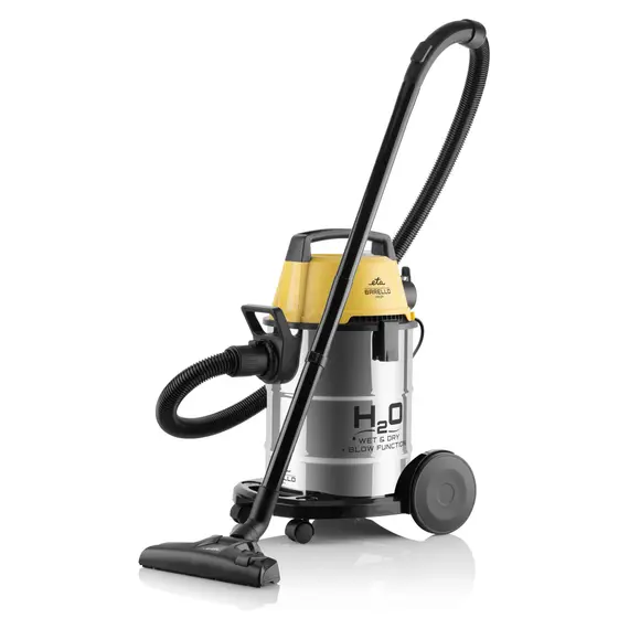 Vacuum Cleaner ETA Barello Profi 622290000, 1400W, Wet/Dry, 17 L, Stainless Steel, Yellow/Silver