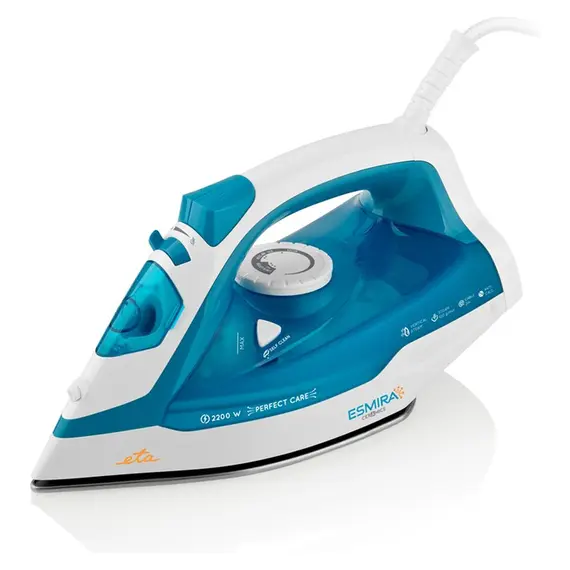 Steam Iron ETA027390000 Esmira, 2200W, 380 ml, Ceramic Soleplate, Turquoise