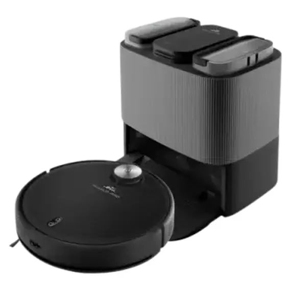 Robot Vacuum Cleaner ETA Aquilo Pro 724390000, mopping, self-cleaning station, 4000Pa, 5200mAh, Black