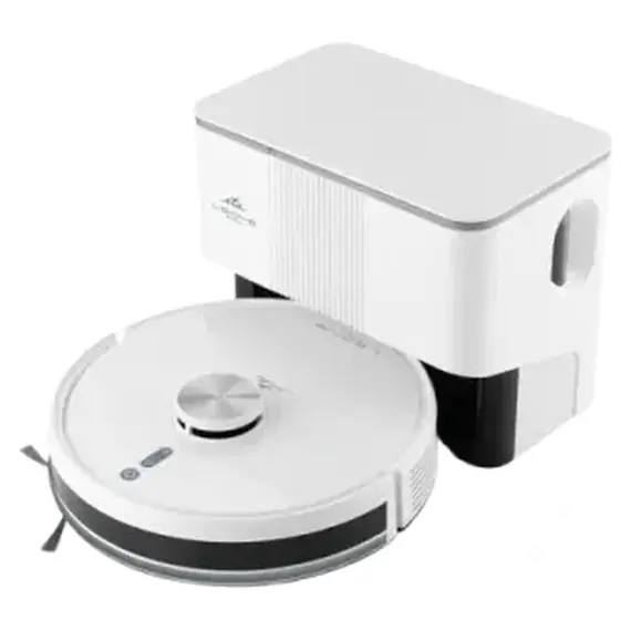 Robot Vacuum Cleaner ETA Leone Pro 624490000, mopping, auto-empty station, 5000Pa, 5200mAh, White