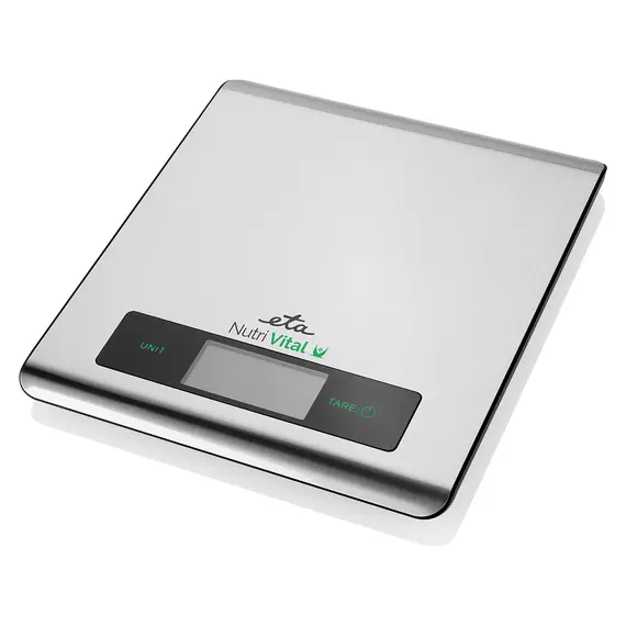 Kitchen Scale ETA 079090000 Nutri Vital, Smart, Bluetooth, 5 kg / 1 g, Stainless Steel