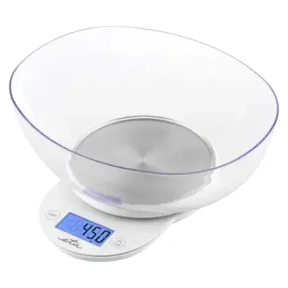 Kitchen Scale ETA 577090000 Mari, 5 kg, 1 g Accuracy, with Bowl, White
