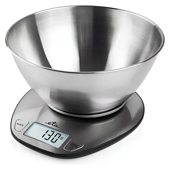Kitchen Scale ETA 677890000 Dori, Digital, 5 kg / 1 g, 2 L Bowl, Stainless Steel