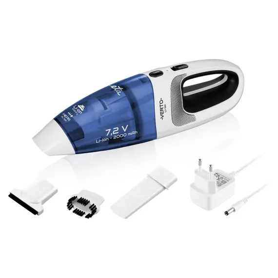 Cordless Handheld Vacuum Cleaner ETA144290000 Verto Li-ion, 7.2V, 15 min, Dry/Wet, HEPA, White/Blue