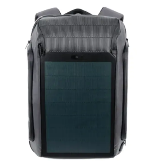 Kingsons Solar Charge Laptop Backpack With USB Charger 15.6" Black - K9386W
