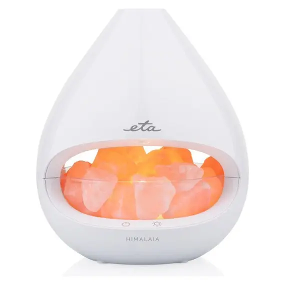 Aroma Diffuser ETA 563490000 Himalaia, Ultrasonic Humidifier, Salt Lamp, 160 ml, 15 m², White