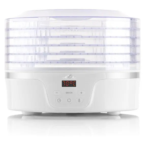 Food Dehydrator ETA 730190000 Secca, 380W, 5 Trays, 35–70°C, 24h Timer, White