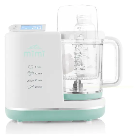 Baby Food Maker ETA 430690000 MIMI, Steam Cooker & Blender 6-in-1, 0.9L, White