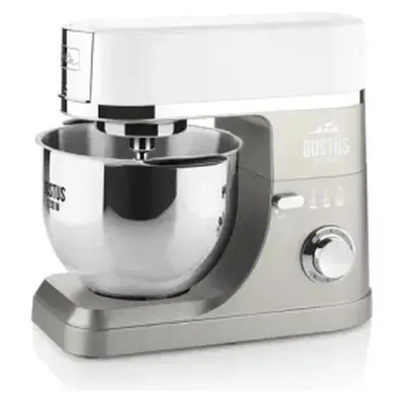 Kitchen Machine ETA Gustus IV Maximus 412890030, 1200W, 5.5 L, with meat grinder and blender, White/Grey