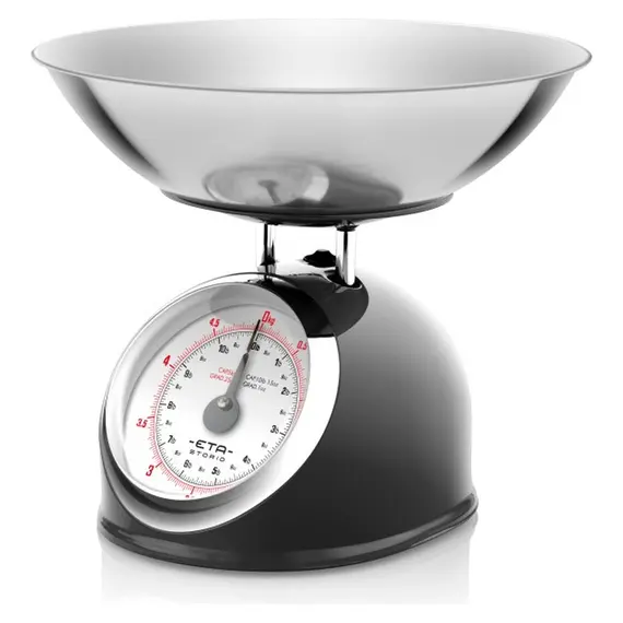 Kitchen Scale ETA 577790020 Storio, Mechanical, 5 kg, 2 L Bowl, Black