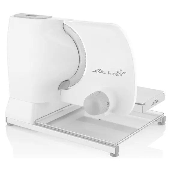 Food Slicer ETA Presto 209490000, 150W, 0-15 mm Slice Thickness, 170 mm Blade, White