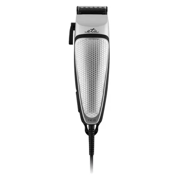 Hair Clipper ETA 534190000 Ted, 10W, 4 Combs (3–12 mm), Stainless Steel Blade, Silver/Black