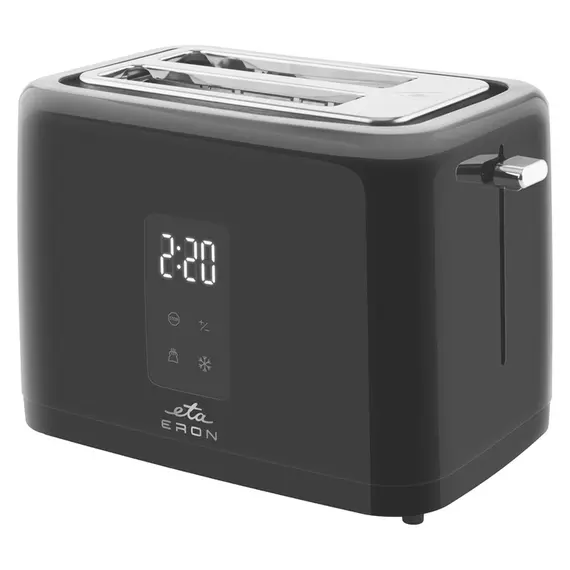Toaster ETA816690000 Eron, 930W, 2 Slices, LED Display, Touch Control, Black