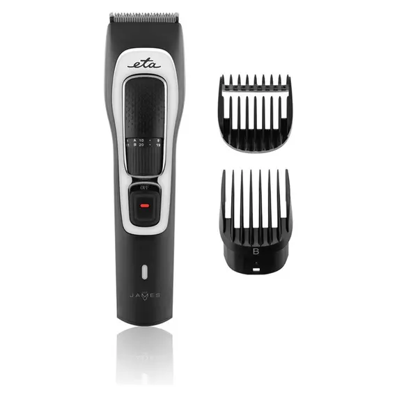 Beard Trimmer ETA634190000 James, 1–20 mm, Battery 90 min, Black/Silver