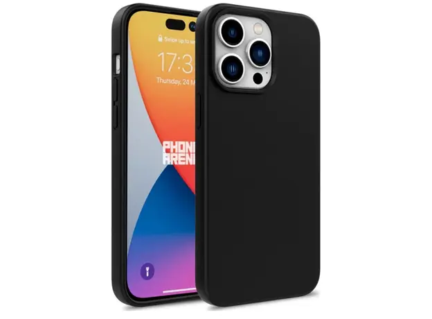 TVC iPhone 16 Pro Max Case Compostable Phone Cover Made of TPU and Wheat Straw - Black