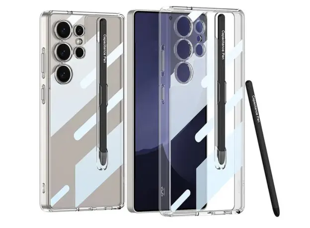 TVC GKK For Samsung Galaxy S25 Ultra Case Crystal Clear TPU+PC Shockproof Phone Cover - Transparent