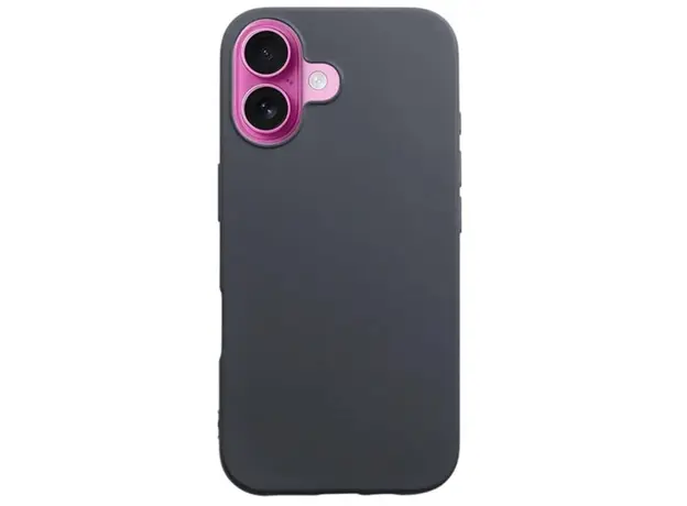TVC iPhone 16 Case Shockproof 1.2mm TPU Matte Phone Cover Balck
