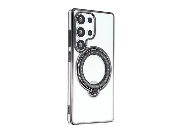 TVC Samsung Galaxy S25 Ultra Case Kickstand PC+TPU Magnetic Phone Cover - Black, 2 image