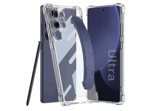 Mobile Case TVC GKK 10873 For Samsung S25 Ultra Case Airbag Shockproof Phone Cover with Wrist Strap - Blue