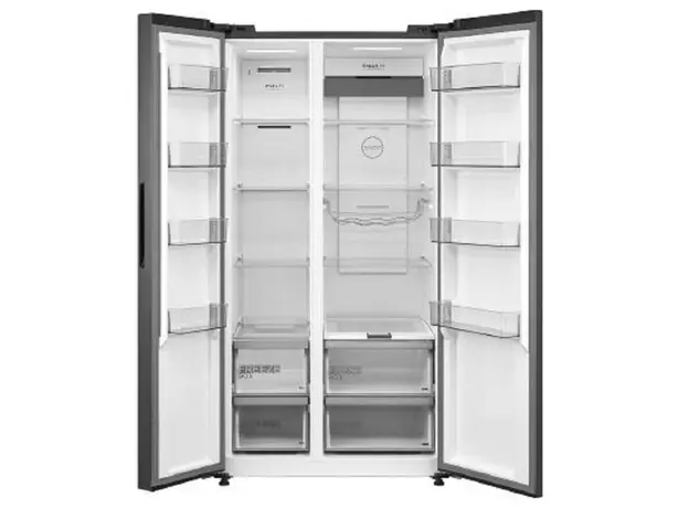 Refrigerator Midea MDRS791MIE28, 604L, A++, Black, 5 image