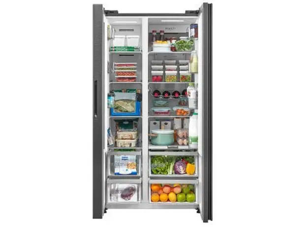 Refrigerator Midea MDRS791MIE28, 604L, A++, Black, 6 image