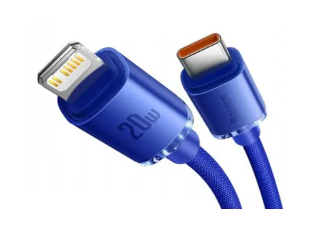 Cable Baseus Crystal Shine Series Fast Charging Data Cable Type-C to iP 20W 1.2m CAJY000203, 2 image