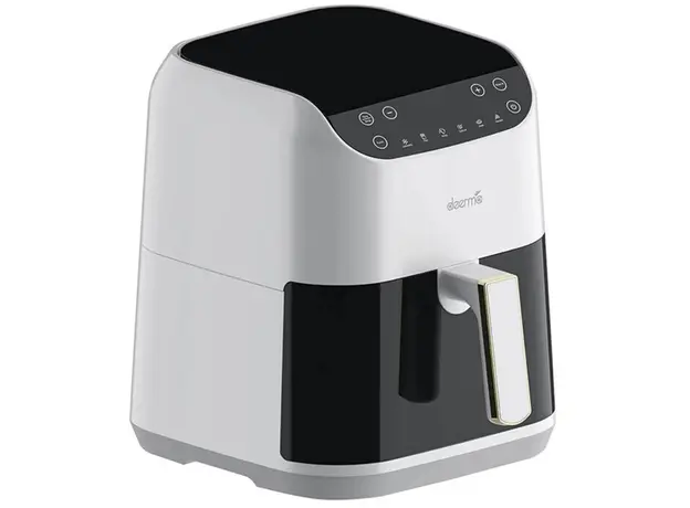 აეროგრილი Deerma DEM-KZ130W, 1300W, 5.5L, Air Fryer, White/Black, 4 image