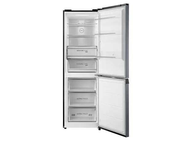 Refrigerator Toshiba GR-RB449WE-PMJ(06) - Bottom FRZ, 186x60x66, 338 Liters, BIG Display, Silver, 4 image