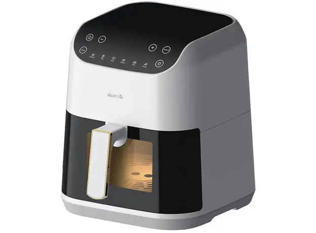 აეროგრილი Deerma DEM-KZ130W, 1300W, 5.5L, Air Fryer, White/Black