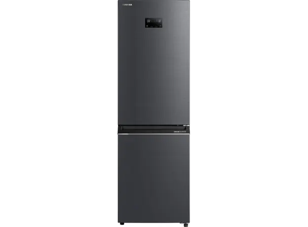Refrigerator Toshiba GR-RB449WE-PMJ(06) - Bottom FRZ, 186x60x66, 338 Liters, BIG Display, Silver