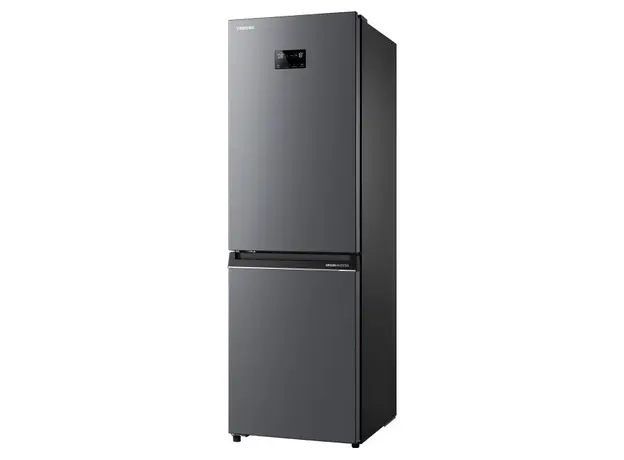 Refrigerator Toshiba GR-RB449WE-PMJ(06) - Bottom FRZ, 186x60x66, 338 Liters, BIG Display, Silver, 2 image