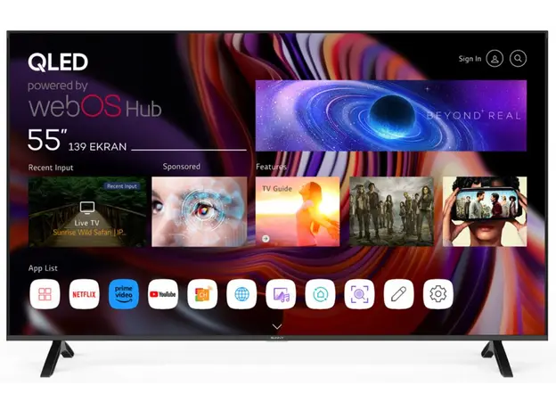 ტელევიზორი SUNNY 55'' SN55QUPRL QLED WebOS TV
