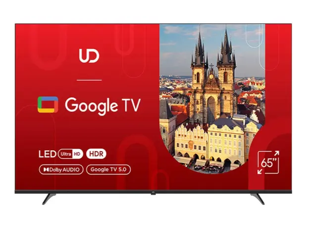 TV UDTV UD 65GUC5210 Google TV 16:9 3840x2160 178*/178* 300cd/m2 BT5.1 WiFi RJ45 Cl+ HDMIx2 USB2.0 DVB-T/T2/C/S2