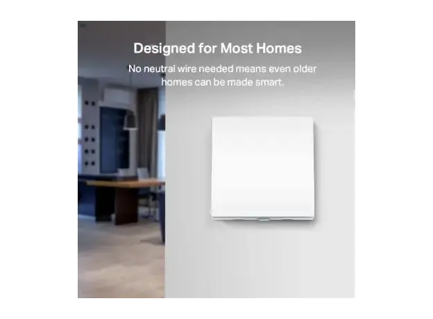 Smart Switch TP-Link Tapo S210 Smart Light Switch, 1-Gang 1-Way, White, 3 image